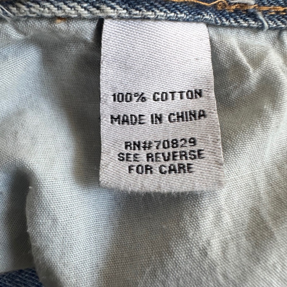Asymmetric Criss Cross Edgy Streetwear Skater Baggy Jeans Womens 14 Blue - Picture 5 of 7